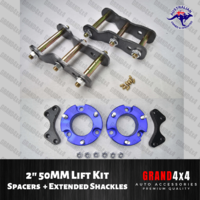 2" LiftKit Strut Spacers Extended Shackles for Isuzu DMAX Holden Colorado 2012 +