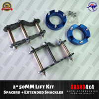2" Lift Kit Strut Spacers Extended Shackles fits Toyota Hilux 2015 - ON 4x4 4WD