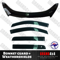 Bonnet Protector + Weathershields for Holden Colorado RG 2012 - 2016 Dual Cab