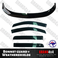 Bonnet Protector + Weathershields for Holden Colorado RG 2016 - 2020 Dual Cab