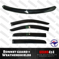 Bonnet Protector + Weathershields for Mazda BT-50 2012-2020 Dual Cab BT50