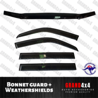 Bonnet Protector + Weathershields for Toyota Landcruiser 100 series 1998-2007