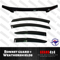 Bonnet Protector Guard+Weathershields Window Visors for Ford Falcon BA BF Sedan