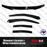 Bonnet Protector + Weathershields Window Visors for Holden Commodore VY Sedan