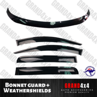 Bonnet Protector Guard + Weathershields for Mitsubishi Triton MQ 2015-2018