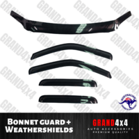 Bonnet Protector + Weathershields Window Visors for Mazda BT-50 BT50 2006 - 2011