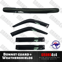 Bonnet Protector + Window Visors to suit Toyota Landcruiser 80 series 1990-1998