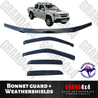 Bonnet Protector Tinted + Window Visors to suit Holden Colorado RC 2008 - 2011