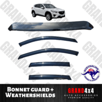 Bonnet Protector + Weathershields for Mazda CX-5 CX5 2012 - 2016 Tinted Visors