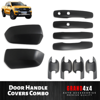 Door Handle Covers + Mirror Covers Combo Trim Ford Ranger T9 2022+ 