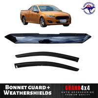 Bonnet Protector + Weathershields for Ford Falcon FG-X FGX 2014 - 2016 Ute