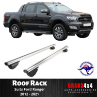 2x Cross Bar Roof Racks for Ford Ranger 2012 - 2021 with Raised Roof Rails