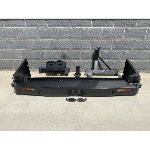 Rear Bar Spare Wheel Carrier Jerry Can Holder for Toyota Landcruiser 105 Series