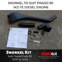 Snorkel Kit to suit Toyota Prado 90 Series 12/97-12/02 3.0L 1KZ-TE Diesel