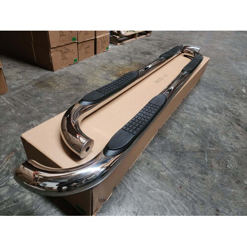 4" Stainless Steel Side Steps Running Boards to suit Toyota Kluger 2020 - 2023