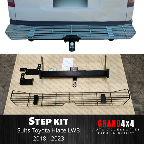 Rear Step Bumper Bar Technician Step to suit Toyota Hiace 2018+ LWB Version
