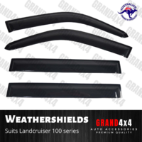 Window Visors for Toyota Landcruiser 100 series 1998-2007 Weather Shields