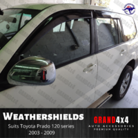 Weathershields Window Visors for Toyota Prado 2003 2004 2005 2006 2007 2008 2009