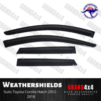 Weathershields Window Visors  for Toyota Corolla 2012-2018 Hatch Weather Shields