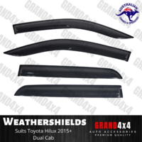 Weathershields Window Visors for Toyota Hilux 2015-2019 Weather Shields 