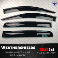 Weathershields Window Visors for Mitsubishi Triton MR 2018-2022 Weather Shields