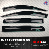 Weathershields Window Visors for Mitsubishi Triton MQ 2015 - 2018 Tinted