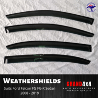 Weathershields Window Visors for Ford Falcon FG FG-X 2008-2019 Sedan 4pcs Tinted