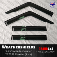 Premium Weathershields Window Visors for Toyota Landcruiser 70 76 78 79 series
