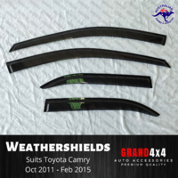 Premium Weathershields Window Visors for Toyota Camry Oct 2011 - Feb 2015