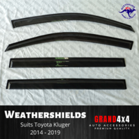 Premium Weathershields Window Visors for Toyota Kluger 2014 - 2019 Tinted