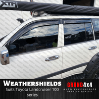 Premium Weathershields Window Visors for Toyota Landcruiser 100 series
