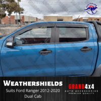 Premium Weathershields Window Visors for Ford Ranger 2012 - 2020 Dual Cab