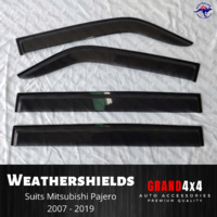 Premium Weathershields Window Visors for Mitusbishi Pajero 2007-2019 Tinted