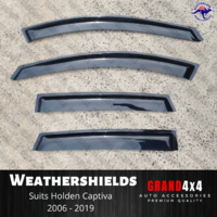 Premium Weathershields Window Visors for Holden Captiva 2006 - 2019 Tinted