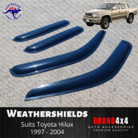 Premium Weathershields Window Visors for Toyota Hilux 1997 - 2004 Dual Cab