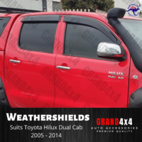 Premium Weathershields Window Visors for Toyota Hilux N70 2005 - 2014 Dual Cab