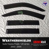 Weathershields Window Visors for Toyota Prado 120 series 2003 - 2009