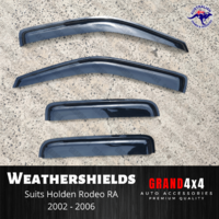 Premium Weathershields Window Visors for Holden Rodeo RA 2002 - 2006 Dual Cab