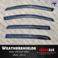 Premium Weathershields Window Visors for Volkswagen Golf MK6 2009-2013 VW