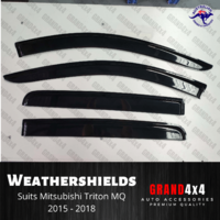 Weathershields Window Visors to suit Mitsubishi Triton MQ 2015 - 2018 Dual Cab