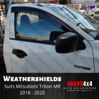 Weathershields Window Visors to suit Mitsubishi Triton MR 2018 - 2020 Single Cab