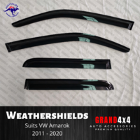 Weathershields Window Visors to suit Volkswagen Amarok Dual Cab 2011 - 2020