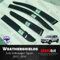 Weathershields Window Visors Tinted to suit Volkswagen VW Tiguan 2012 - 2016