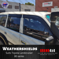 Premium Weathershields Window Visors for Toyota Landcruiser 80 series 1990-1998