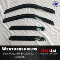 Premium Weathershields Window Visors for Mazda BT-50 BT50 2006-2011 Dual Cab