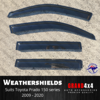 Premium Weathershields Window Visors for Toyota Prado 150 series 2009-2020