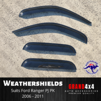 Premium Weathershields Tinted Window Visors for Ford Ranger PJ PK 2006 - 2011