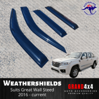 Premium Weathershields Tinted Window Visors for Great Wall Steed 2016+ Dual Cab